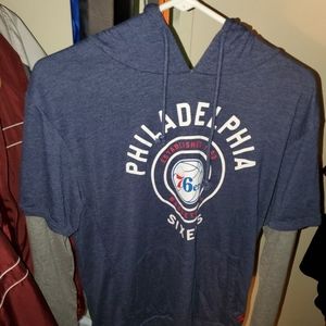 Layered Philadelphia 76ers Hoodie